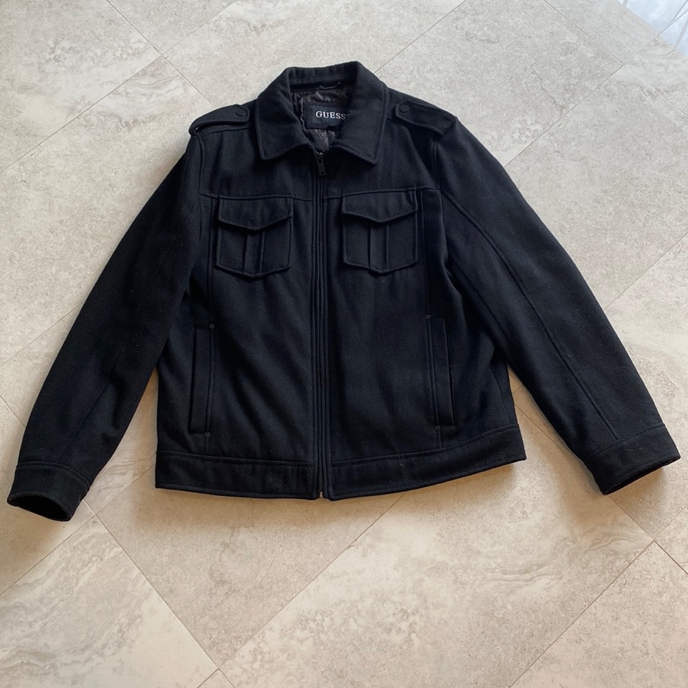 Men’s Guess Black Coat